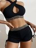 Damen Sexy High Waist Boxer Bikini Damen Badeanzug Hersteller Großhandel_voghion.com