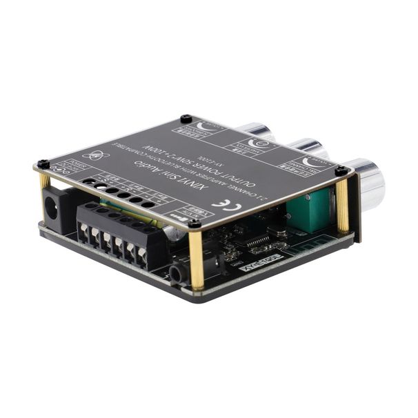 2*50W+100W Bluetooth Power Subwoofer Amplifier Board Class D 2.1 CH Home Theater Audio Stereo Equalizer APP AUX Amp_voghion.com
