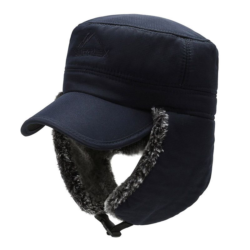 men's flat cap winter outdoor thickened warm protection Bree Feng hat all-match cycling windproof hat_voghion.com