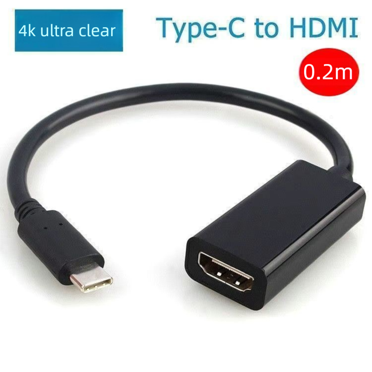 Type-C HDMI Adapter Cable For Mobile Phones Laptops Connect To HD TVs, Mirrorin, Projection Displays, And Screen_voghion.com