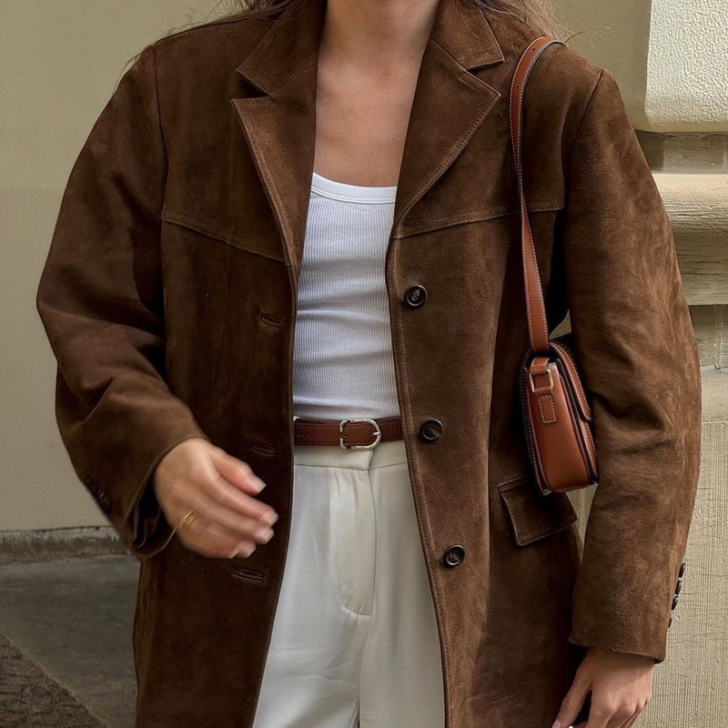 Women's Clothing Women's Suede Suit Jacket Casual Coat Hot Sale Autumn And Winter_voghion.com