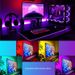 5V USB Bluetooth RGB LED Strip Lights – 5050 SMD Smart Color Changing Light Bar For TV Backlight, Gaming Desk, Room Ambience_voghion.com