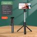 Hot Selling Mini Selfie Artifact Portable Bluetooth Remote Control Selfie Stick Live Broadcast Floor Tripod Desktop Mobile Phone Holder_voghion.com