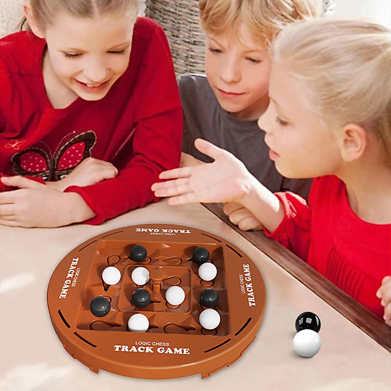 New Logic Chess Track Board Game Toy Move Independently Cognitive Ability Educational Battle Chess Toys For Adults And Kids_voghion.com