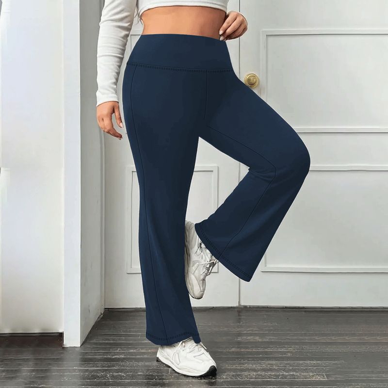 Women's Clothing Yoga Pants Slightly Flared High Waist Slim Spring And Autumn Style Flared Wide Leg Yoga Pants_voghion.com