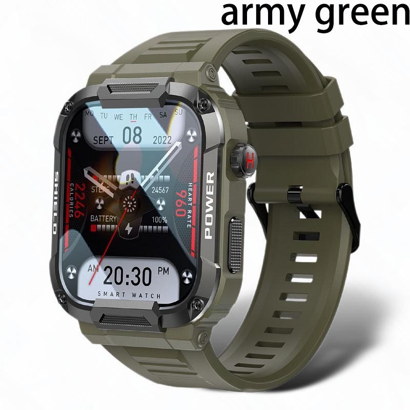Naujas „Multisport Mode“ išmanusis laikrodis vyrams „Bluetooth Call“ 400 mAh lauko sporto treniruoklis IP68 atsparus vandeniui vyriškas išmanusis laikrodis_voghion.com