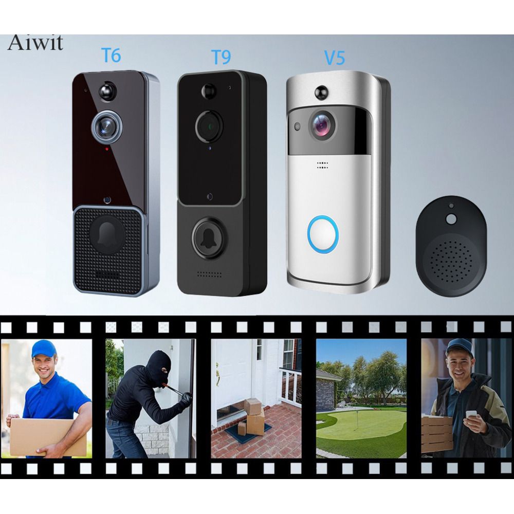 Nízkoenergetický vizuální WIFI bezdrátový noční vidění s vysokým rozlišením inteligentní cloudový úložný zvonek V5_voghion.com