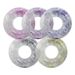 Glitter Transparent PVC Swim Ring For Adults - Thickened Armrest Float With Non-Slip Grip (Beginner-Friendly Heavy-Duty 600D UV-Resistant)_voghion.com