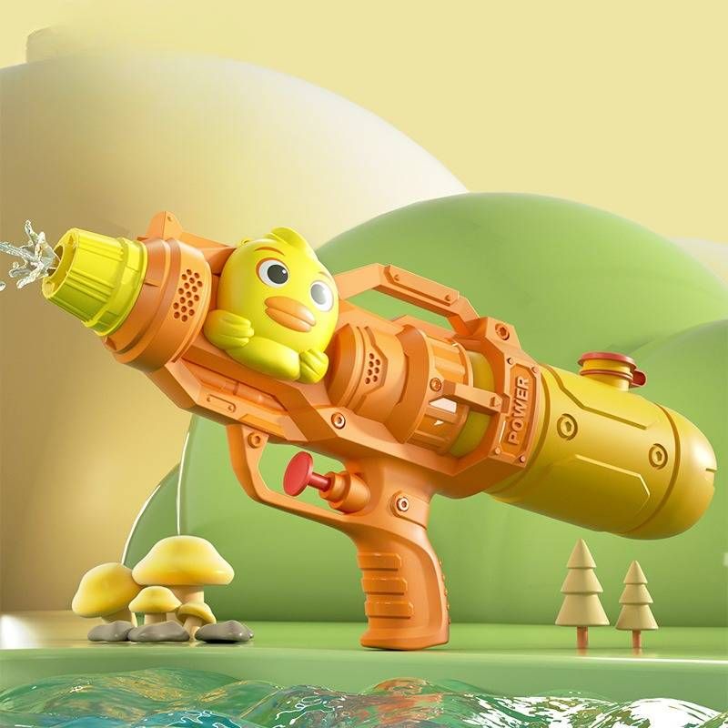 Pistol de apă Jucărie pentru copii Duză mare dublă Dinozaur Rață Blaster de apă pentru petrecere pe plajă la piscină Joc de luptă cu stropire în aer liber_voghion.com