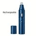 Men's And Women's Rechargeable Nose And Ear Hair Trimmer - Painless Facial And Eyebrow Trimming, USB Charging_voghion.com