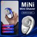 Compact Rotary Shaver – USB Rechargeable For Travel & Car Use, Detachable Washable Head, Ultra-Quiet (36dB), 60-Min Runtime (Silver/Blue/Black)_voghion.com
