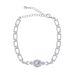 Bracciale in argento sterling con moissanite 1 carati, a forma di uovo, leggero, di lusso, alla moda, semplice, squisito, gioielli femminili_voghion.com