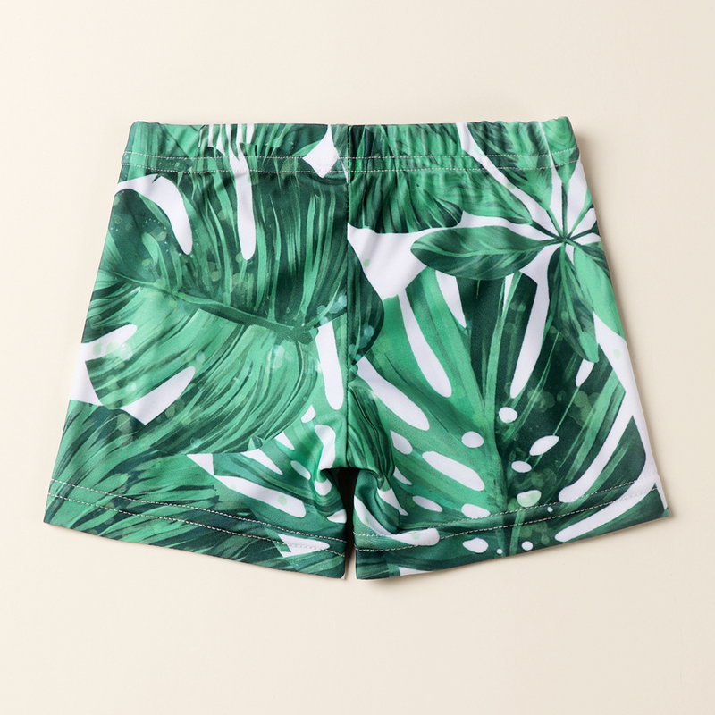Mother&Kids Boys' boxer shorts Coconut print green trend cute style_voghion.com