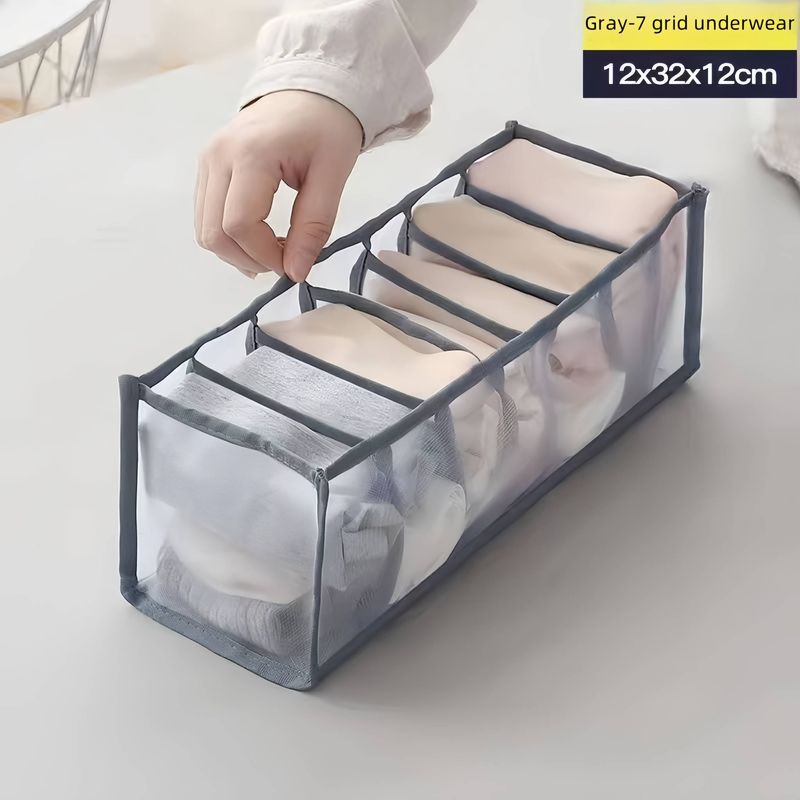 3-in-1 ondergoed-sokkenlade-organizerbox met verdeelde compartimenten - plastic opbergbakken voor kast, garderobe_voghion.com