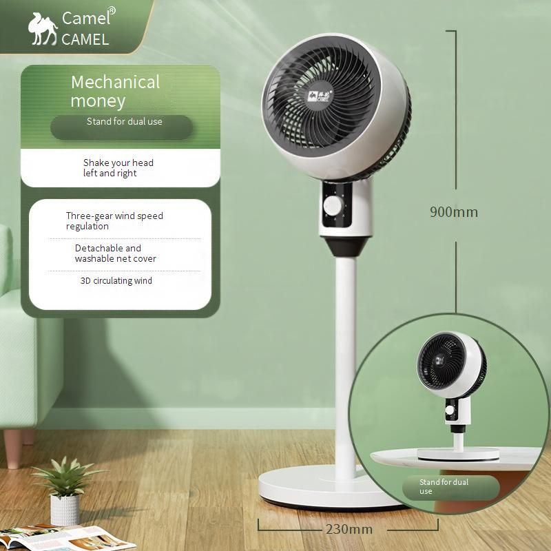 Air Circulator Fan - Voice Control & Remote Ultra Quiet Standing/Desk Fan For Home 3D Oscillation 12-Speed Adjustable (Floor & Table Use)​_voghion.com