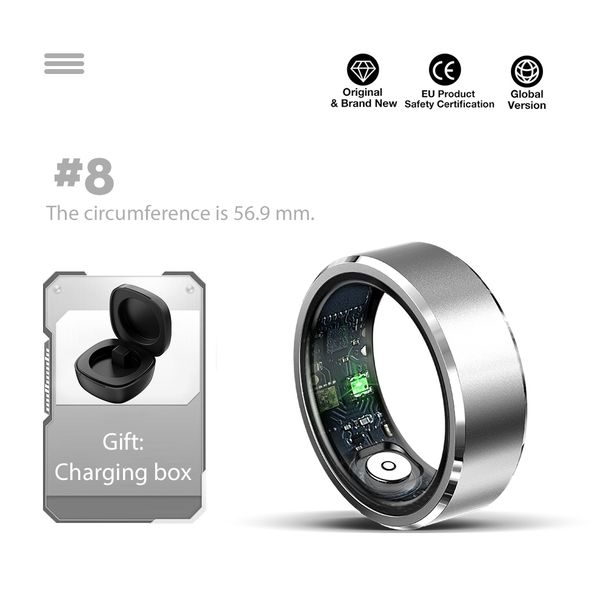 R5 Smart Ring Multifunctional Waterproof Fitness Heart Rate Blood Oxygen Sleep Monitoring_voghion.com