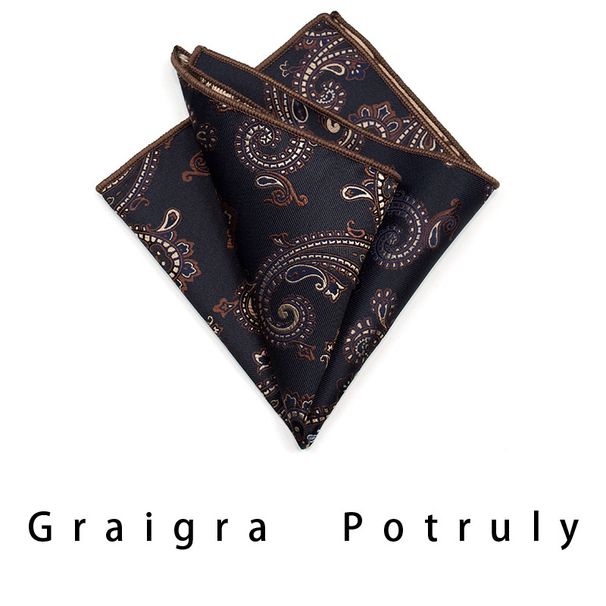 Men's Formal Business Retro Burgundy Dark Green Brown Pocket Square Set_voghion.com