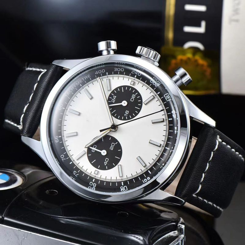 2023 Business Men's Casual 5-Pin Pot Lid Glass Quartz Non-Mechanical Running Second Watch_voghion.com
