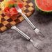 Stainless Steel Dual-End Watermelon Cutter - 2-In-1 Slicer & Baller Tool With Serving Fork (Home Kitchen & Party Fruit Prep)_voghion.com