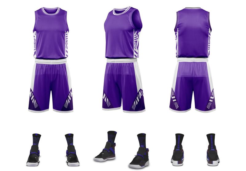 Basketball suit set, men's printed jersey, competition team uniform, women's summer training sports vest, trendy_voghion.com