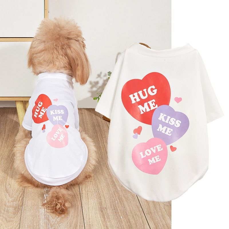 Hot Sale Thin Mesh Breathable Heart Pineapple Fries Coke English Pattern Printed Two-Legged T-Shirt_voghion.com