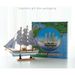 Smooth sailing model living room room, wine cabinet decoration, birthday gift, female wooden craft boat man_voghion.com