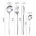 24-Piece Black Gold Cutlery - Modern Tableware Set_voghion.com