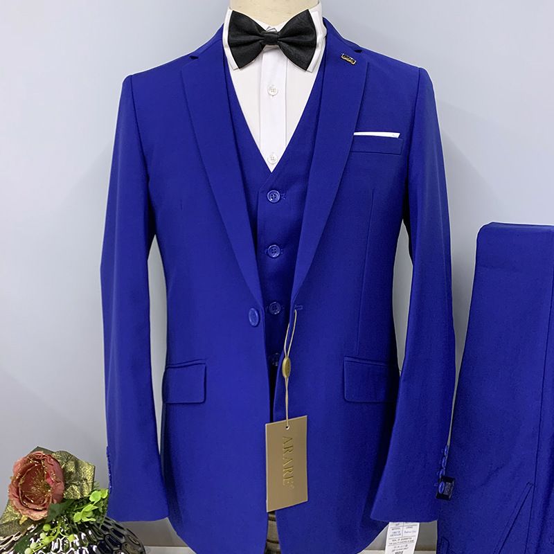 Herrenbekleidung 3-teilig/Set Herrenanzug Slim Business-Anzug Hochzeit Bräutigam Business-Anzug Männer_voghion.com