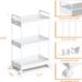 Carrello portaoggetti sottile a 3 livelli con ruote Ronlap, in plastica, per snack, artigianato, arte, post-parto, pannolini per bambini_voghion.com