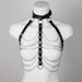 HOT UYEE Pu Leder Mode Kette Gürtel Brust Harness Korsett Bondage Punk Gothic Dessous Fetisch Frauen Kleidung_voghion.com