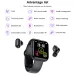 Newest 2 In 1 Smart Watch With Earbuds Wireless TWS Earphone X5 Headphone Heart Rate Monitor Full Touch Screen Music_voghion.com