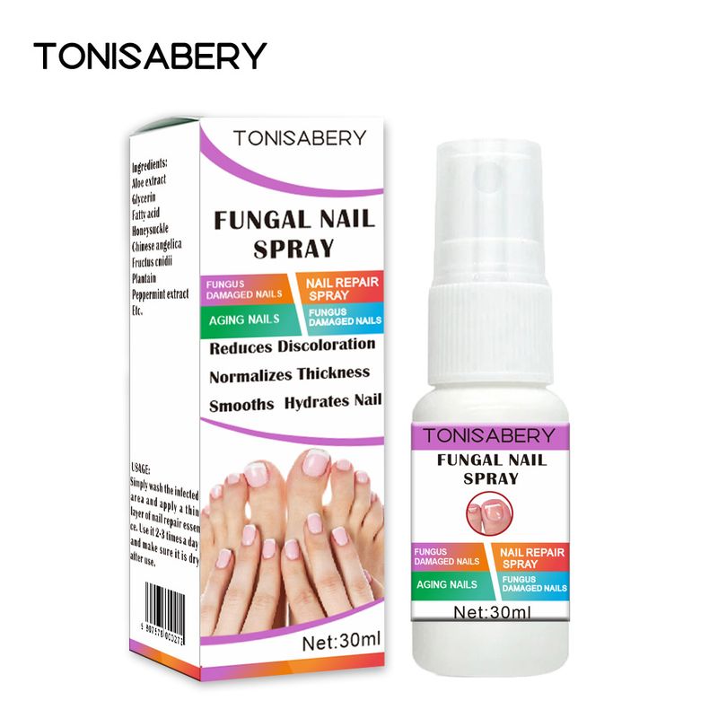 Spray per unghie 30 ml per la riparazione, l'ispessimento e la pulizia delle unghie, profumo particolare e illuminante_voghion.com