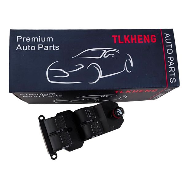 Interrupteur de vitre électrique principal côté conducteur avant gauche, compatible avec Civic 2001-2005 et CR-V 2002-2006 35750-S5A-A02ZA_voghion.com