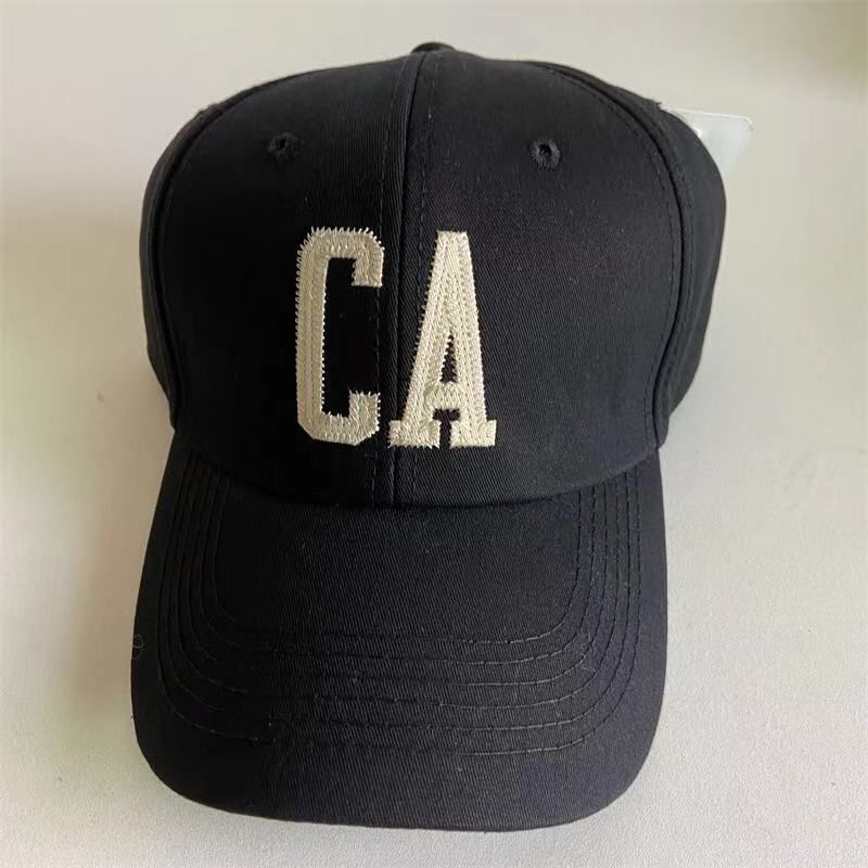 Men's and women's hats CA letter couple fashion soft top peaked hat female version of the net red casual sunshade baseball cap_voghion.com