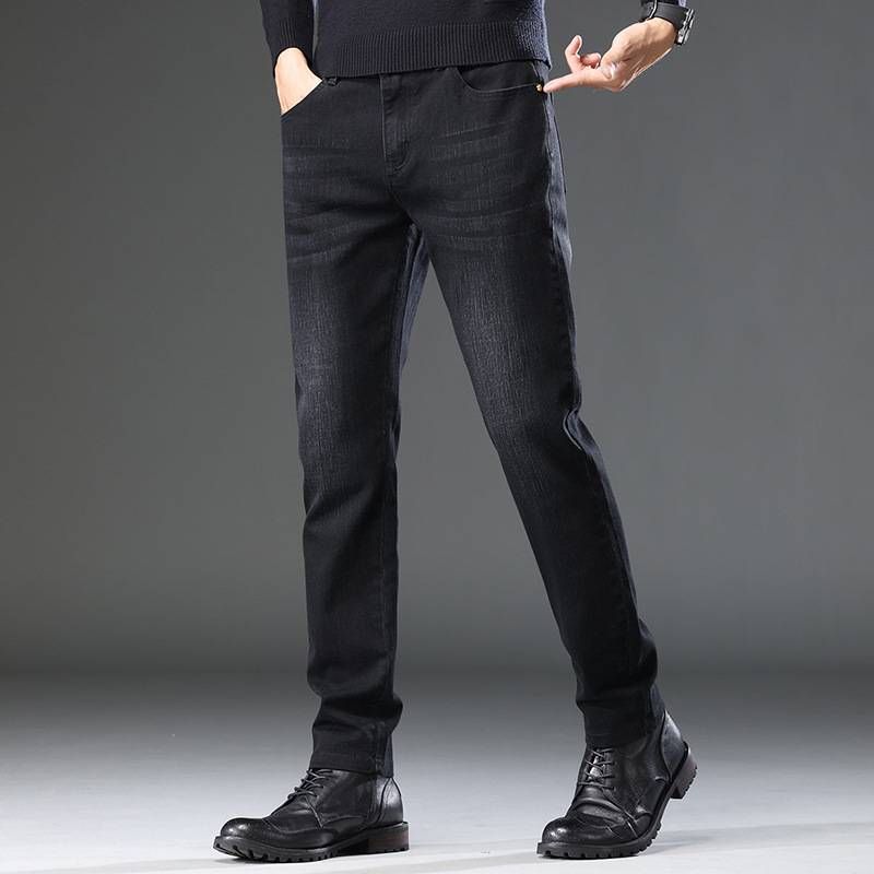 European and n men's autumn and Winter Jeans Men's slim fashion handsome boy pants_voghion.com