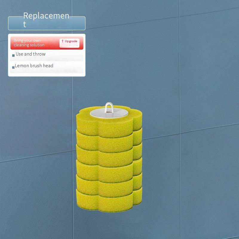 Einweg-Toilettenbürsten-Nachfüllköpfe mit integriertem Reiniger, Schwammbürstenköpfe für das Badezimmer, spülbare Toilettenreinigungsblöcke_voghion.com