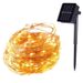Guirlande lumineuse solaire à LED en fil de cuivre – 100/200/300 LED, étanche IP65, 8 modes d'éclairage, télécommande, éclairage décoratif d'extérieur_voghion.com