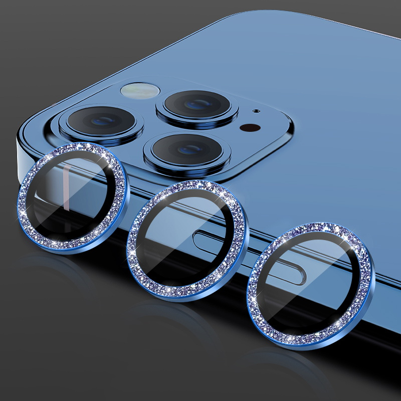 Objektivschutz aus gehärtetem Glas für iPhone 11, 12, 13 Pro Max, Kameraobjektivschutz für iPhone 12pro 13pro 11Pro 11Pro, Metallring, Protec_voghion.com