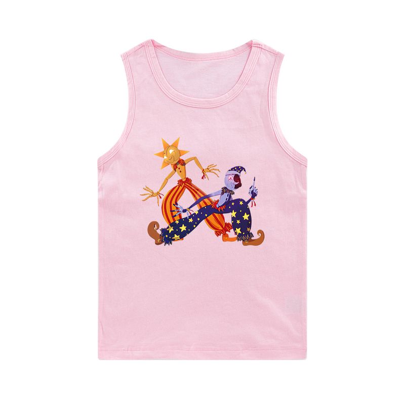 Printed Elderly Boys and Girls Sleeveless Tank Top E471_voghion.com