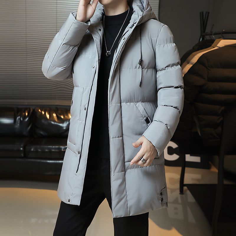 Neue Winter Mode Jugend Mittlere Und Lange Kleidung Männer Koreanische Version Beliebte Brot Unten Baumwolle Verdickt Warme Mantel Junge_voghion.com