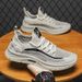 Atmungsaktive Strick-Freizeit-Sneaker für Herren mit rutschfester, weicher Sohle, leichte Mesh-Sommerschuhe für bequemen Gehkomfort, dünne Mesh-Freizeitschuhe_voghion.com