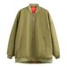 Women's plus-size bomber loose biker jacket_voghion.com