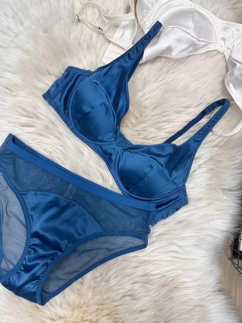 Women's Intimates Push Up Bra Set Underwear Thin Style Comfortable Seamless Large Breasts Small Anti Sagging Side Breast Bra_voghion.com