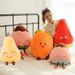 Carrot Cute Watermelon Strawberry Pear Plush Toy For Kids Height 25cm Gift_voghion.com