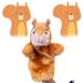 Large Squirrel Plush Puppet Toy With Plastic Nose 25cm New Brown Stuffed Squirrel Animal_voghion.com