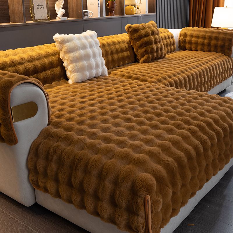 Kaninchen Samt Net Rot Sofa Kissen Winter Dicke Plüsch Kissen Anti Rutsch Kissen Sofa Abdeckung Neue 2024 Abdeckung Stoff Handtuch_voghion.com