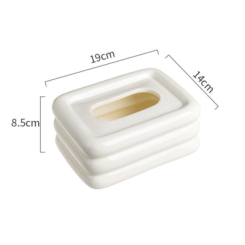 Light Luxury Ceramic Drawout Paper Box Creative Purple Home Living Room Desktop Advanced Paper Towel Box Decoration Decoration_voghion.com