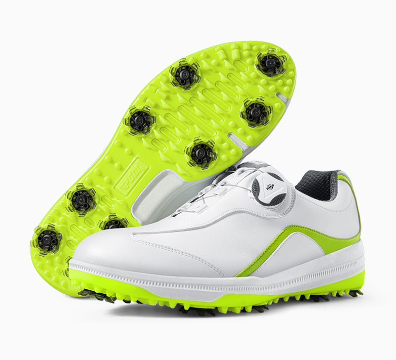 Sapatos de golfe PGM sapatos masculinos à prova d'água cadarços rotativos pontas móveis esportes casuais sapatos masculinos de golfe_voghion.com