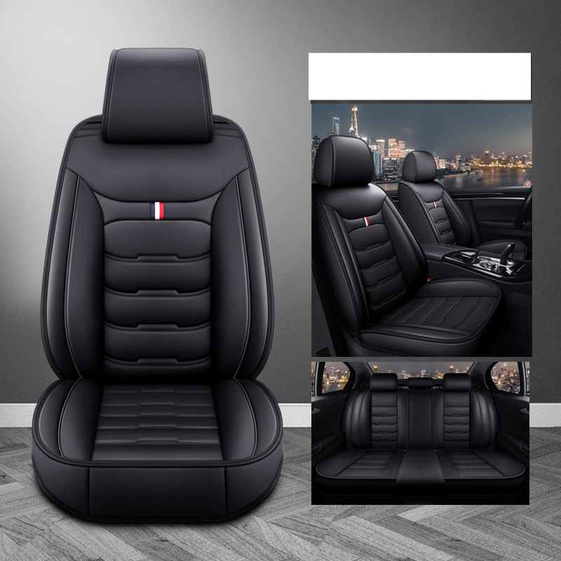 Car seat cushion leather seat cushion complete four seasons general purpose new seat cover all surrounding seat cover_voghion.com