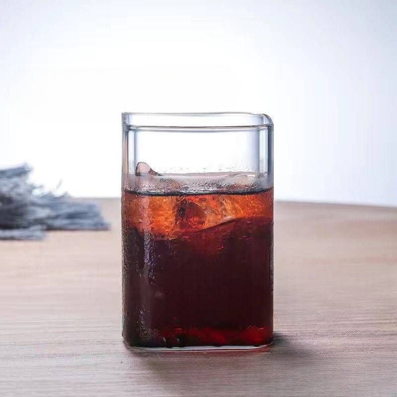 Trinkgeschirr Nordischer Glasbecher Einfacher Internet-Promi-Wasserbecher Hitzebeständiger Glasbecher Haushaltssaft-Getränkebecher Milchbecher Teetasse_voghion.com